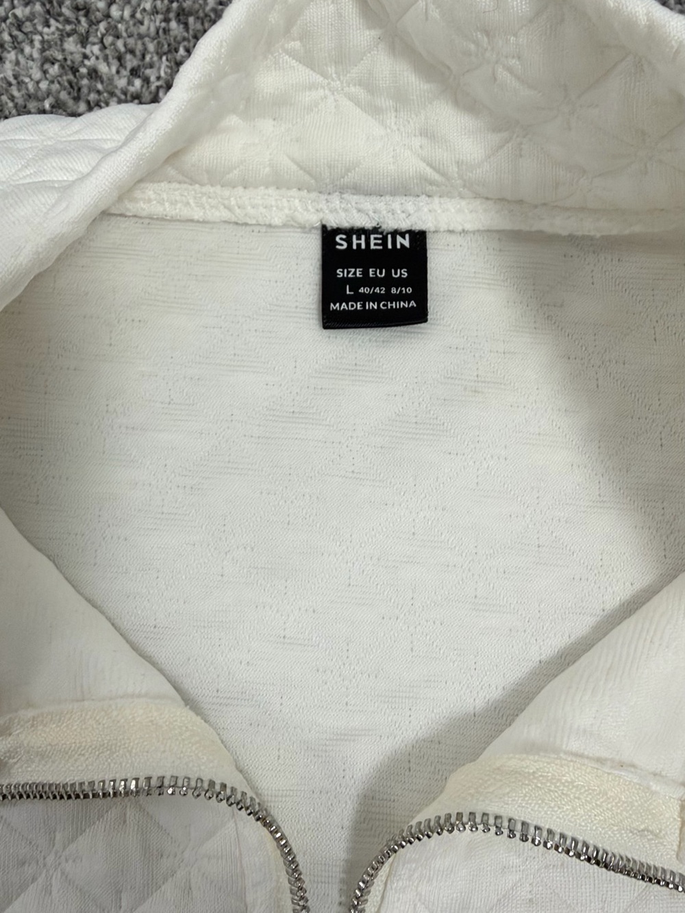 Quarter-Zip Textured Sweatshirt - Picture 3 of 3